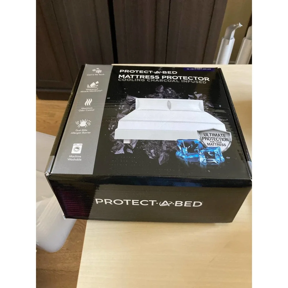 Protect a Bed Mattress protector charcoal infused king new